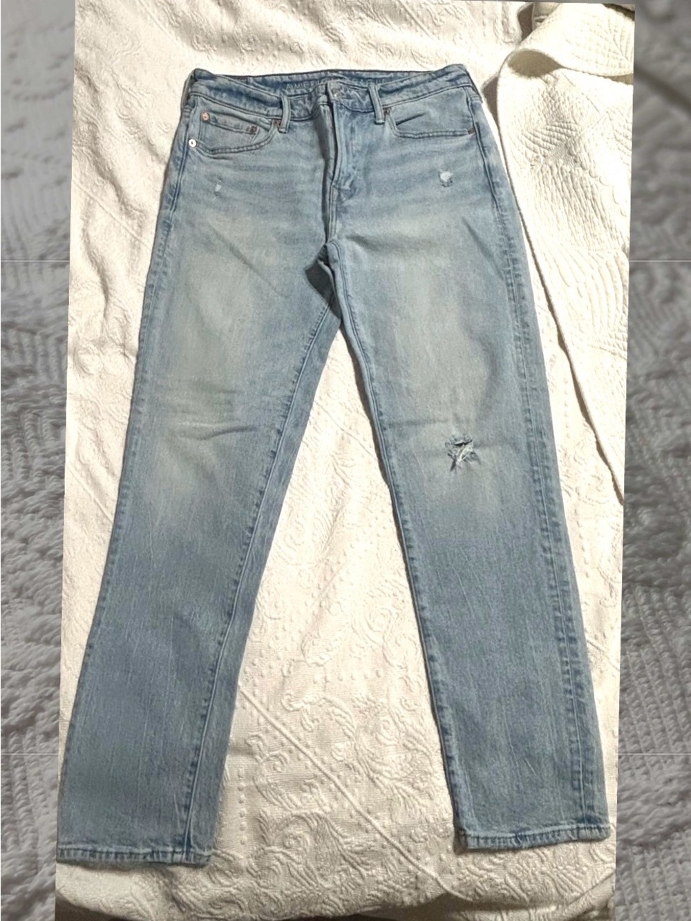 American Age Light Blue Straight Men's Jeans